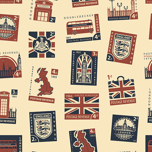 Letras e Casuais- Inglaterra Postal